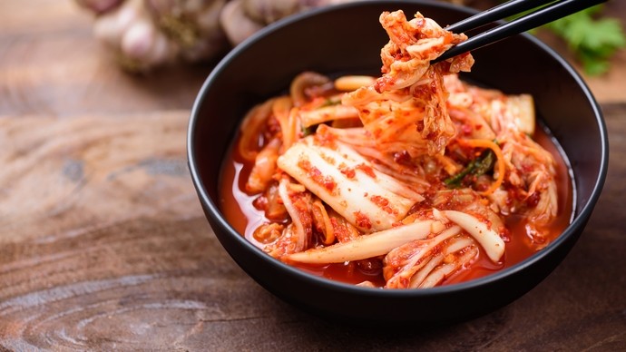 Traditional Korean dish made with cabbage and other vegetables