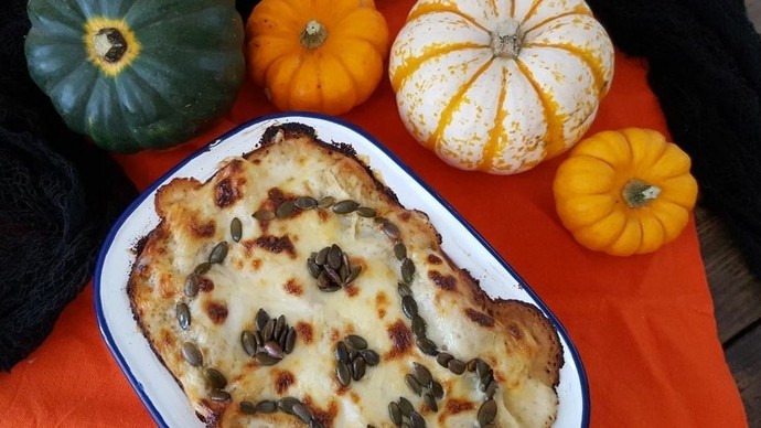 pumpkin lentil lasagne