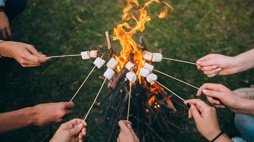 fire and marshmallows