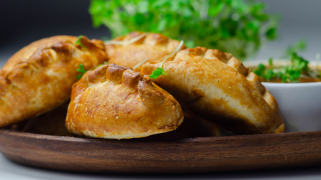 A plate of pasties